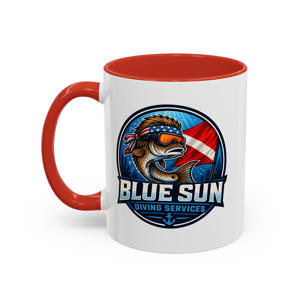 Patriotic Shield Accent Coffee Mug (11/15oz)