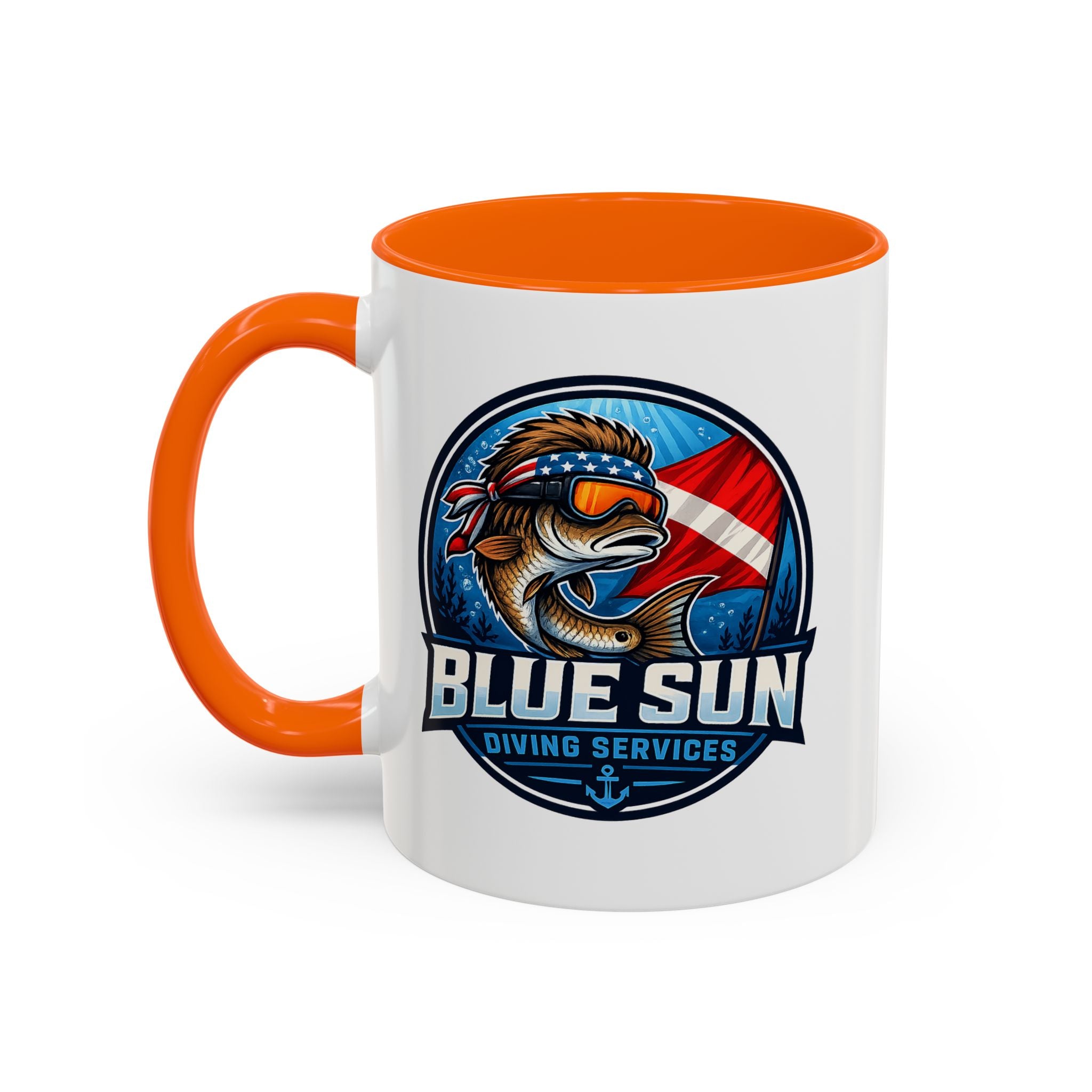 Patriotic Shield Accent Coffee Mug (11/15oz)