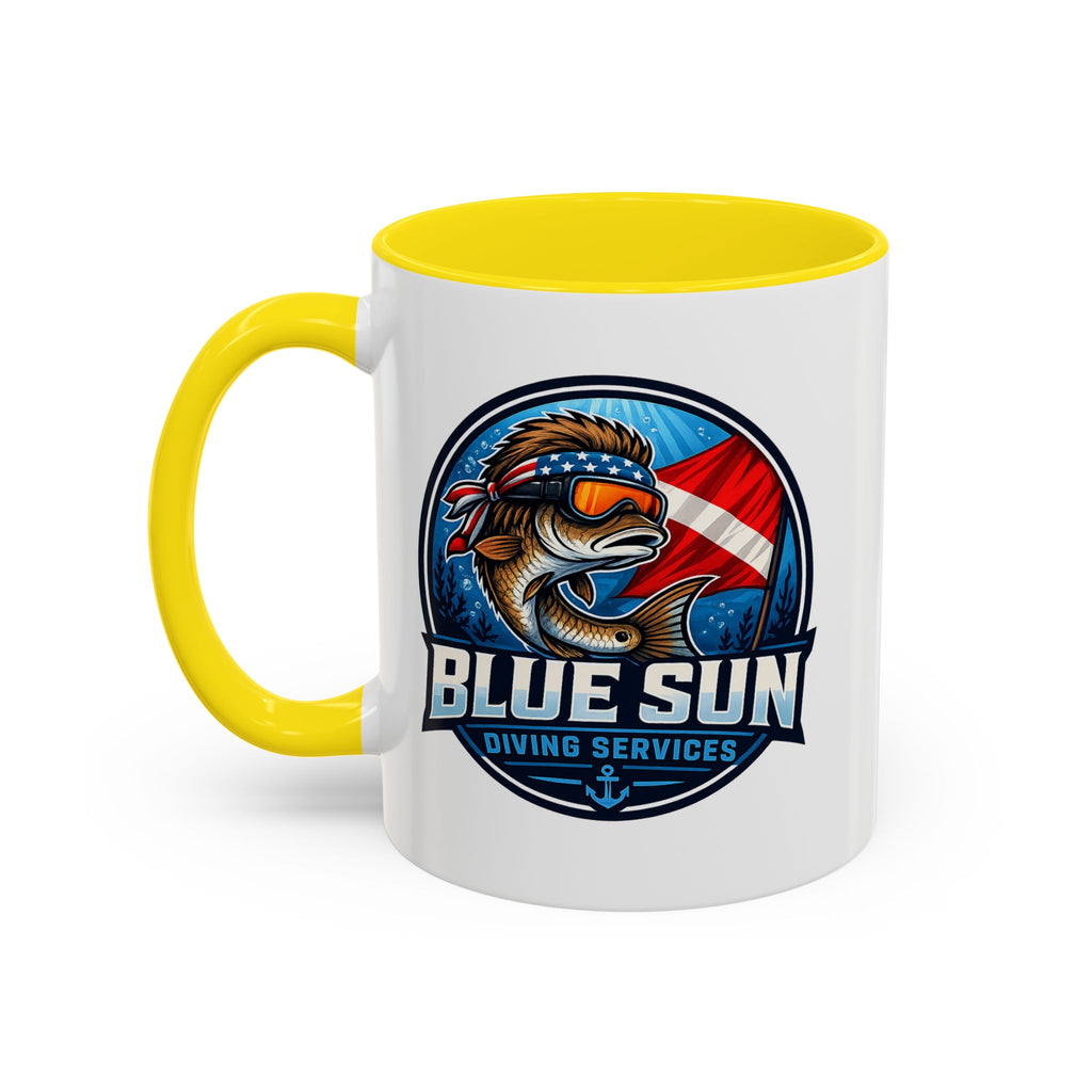 Patriotic Shield Accent Coffee Mug (11/15oz)