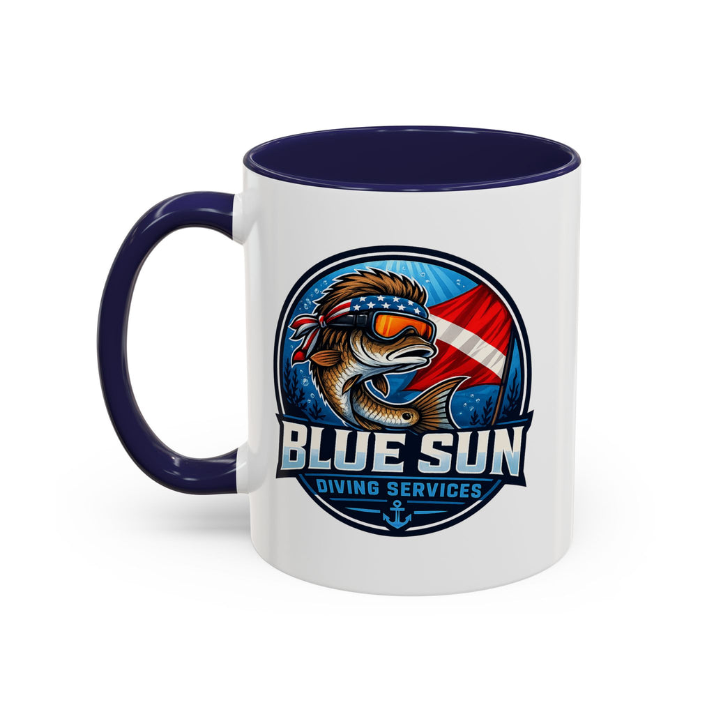 Patriotic Shield Accent Coffee Mug (11/15oz)