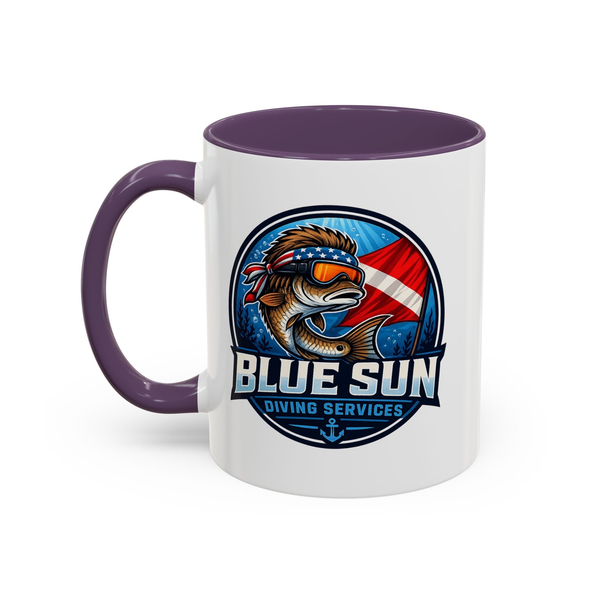 Patriotic Shield Accent Coffee Mug (11/15oz)