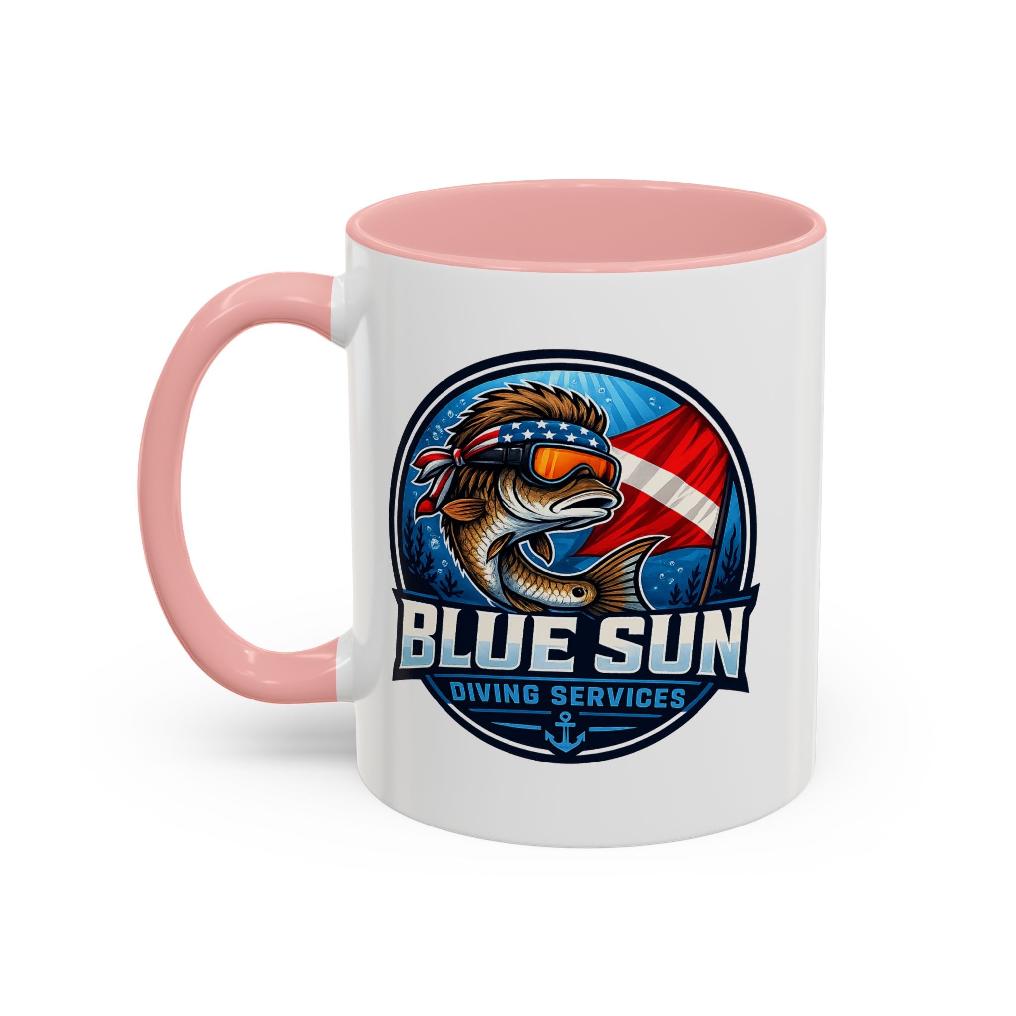 Patriotic Shield Accent Coffee Mug (11/15oz)