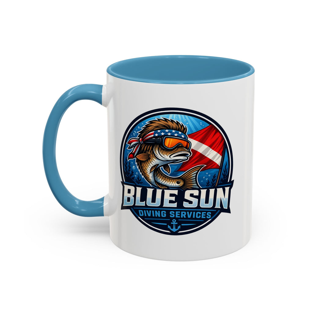 Patriotic Shield Accent Coffee Mug (11/15oz)